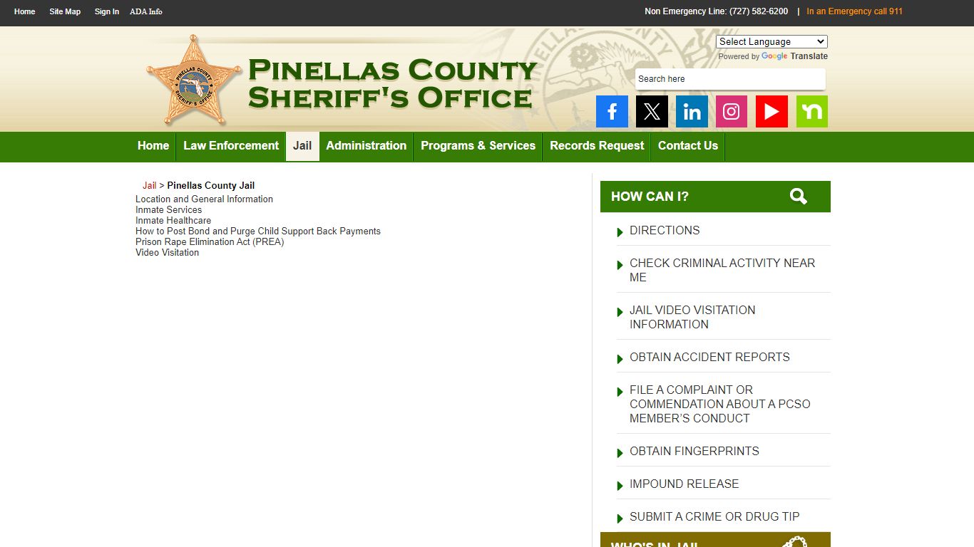 Pinellas County Jail