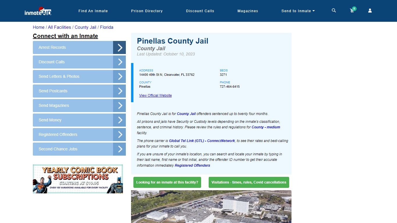 Pinellas County Jail - Inmate Locator - Clearwater, FL